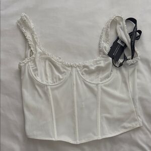 White Fox Boutique White Corset Top